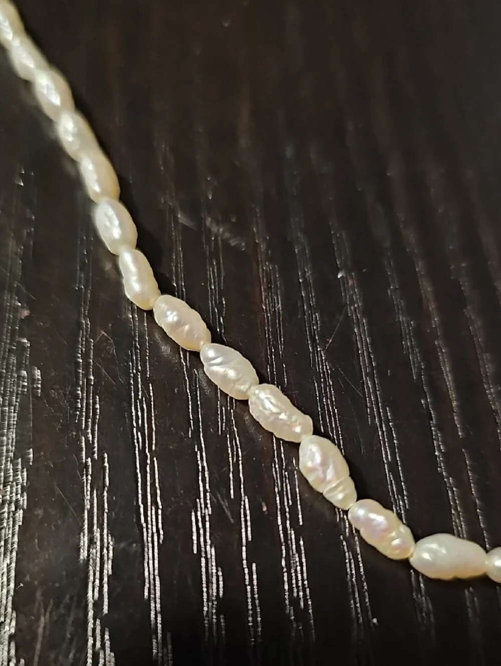 Vintage Genuine Freshwater Rice Pearl Strand 5–6mm Jewelry Making Beads